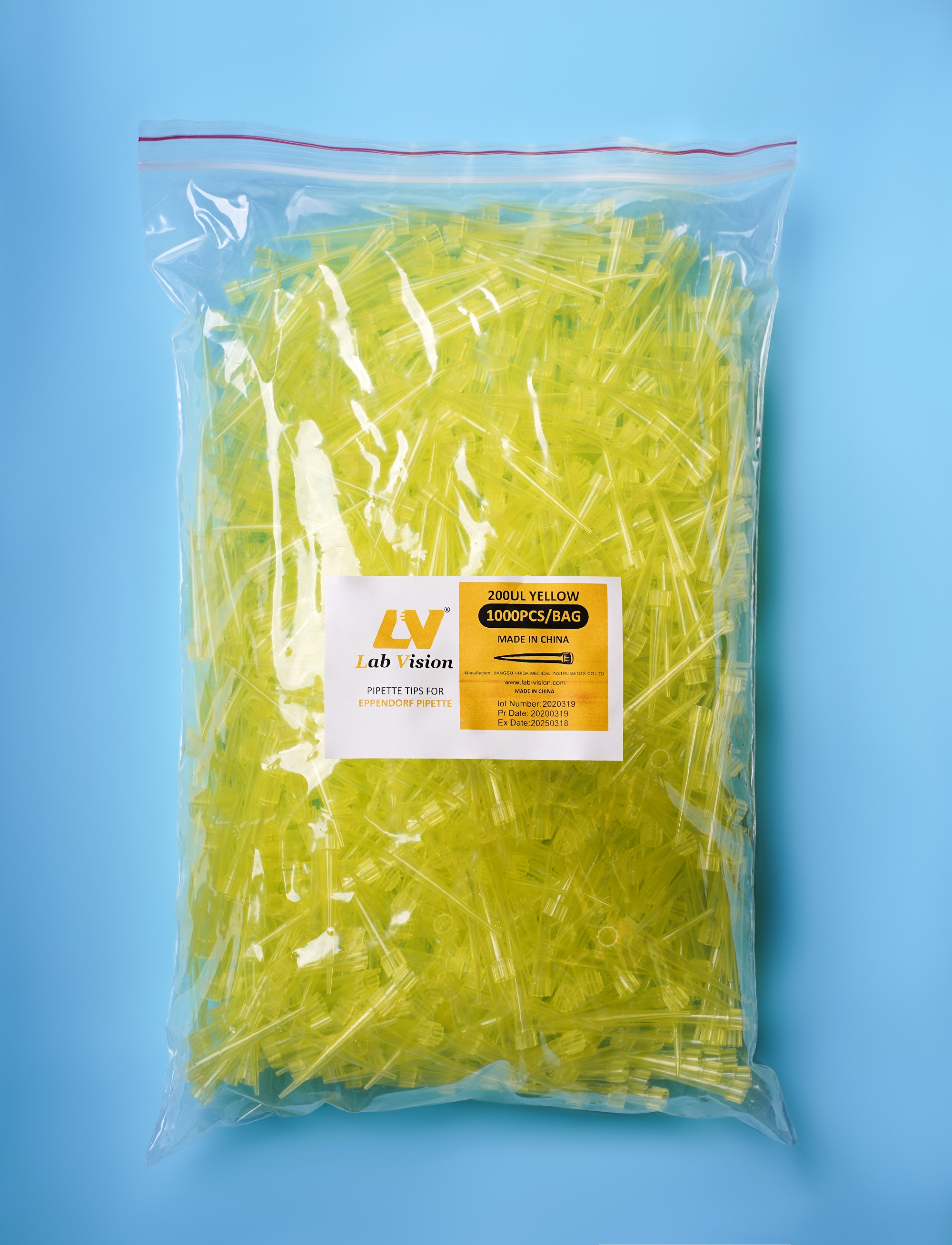 نوک سمپلر 200 لاندا زرد اپندروف - Eppendorf Pipette Tips Yellow Color 200UL - LABVISION (LV) - مصرفی - نمونه گیری - نوآوران تشخیص طب کاسپین