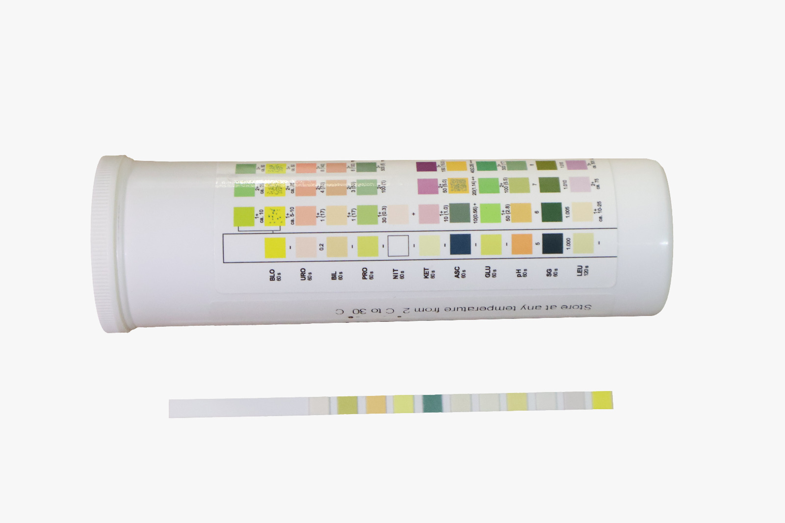 نوار ادراری چند پارامتری - Urine Multi constituent Tests Strips - Derka - کیت - بیوشیمی - نوژان شیمی آزما