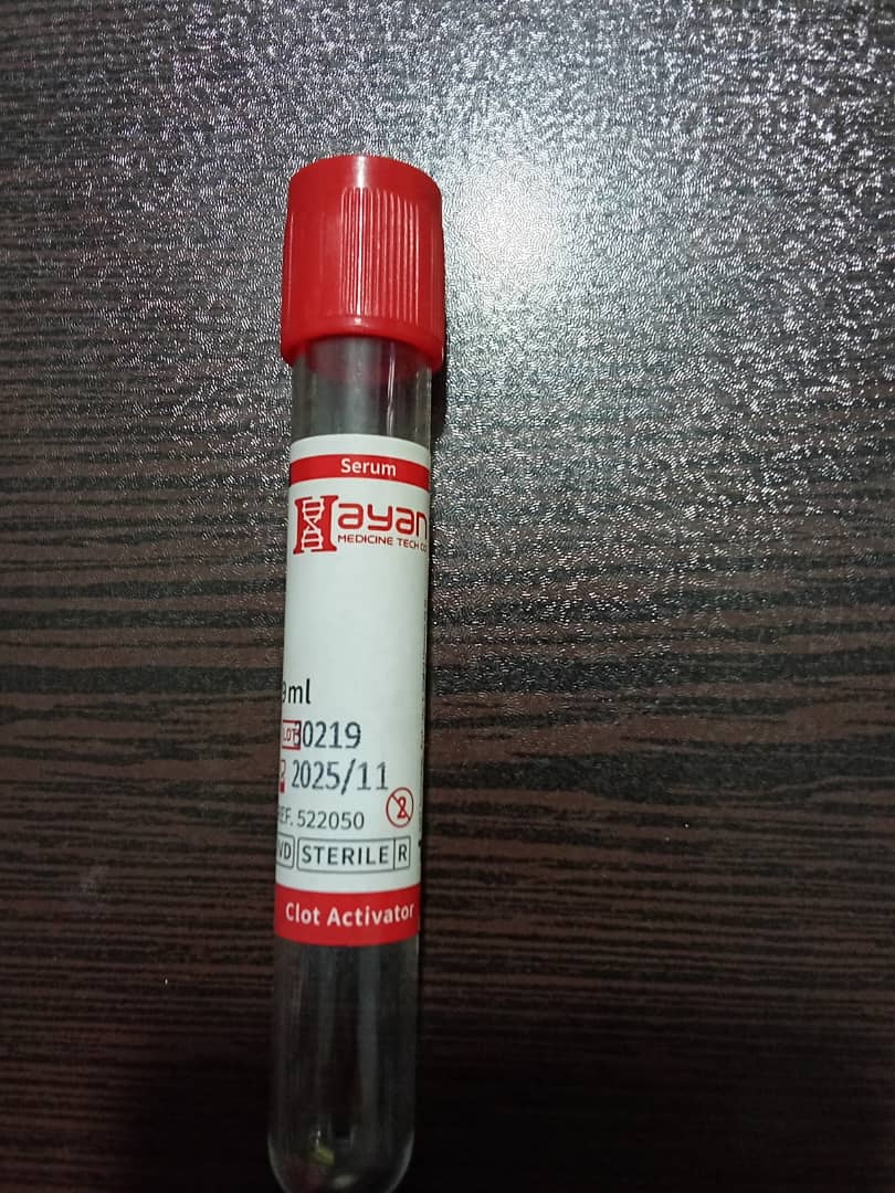 لوله خلا ء خونگیری - clot activator - حیان  - مصرفی - نمونه گیری - سینا مبنا طب ایرانیان