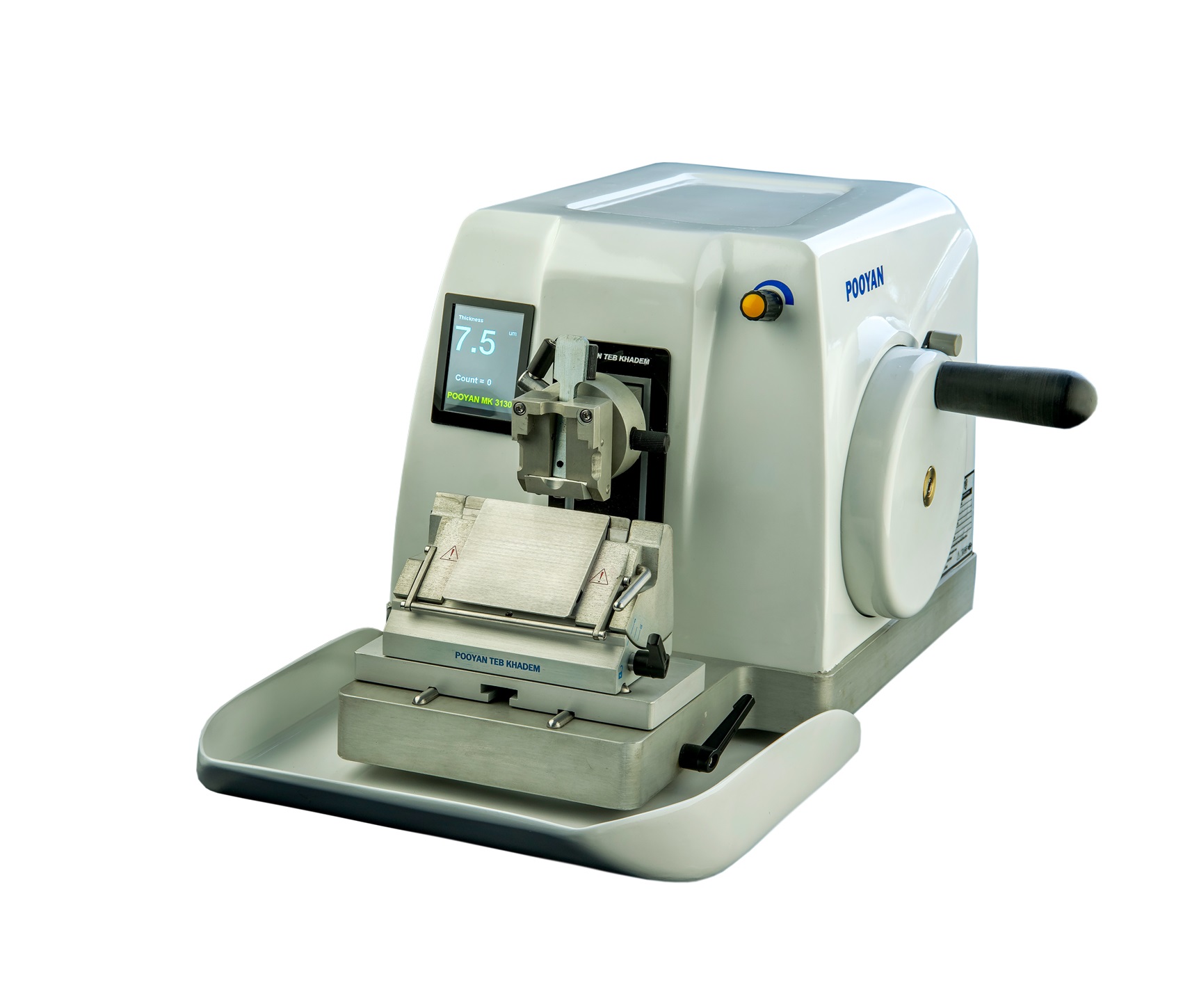 میکروتوم نیمه اتومات - Semi Automated Rotary Microtome - POOYAN - دستگاه - پاتولوژی و سیتولوژی - پویان طب خادم