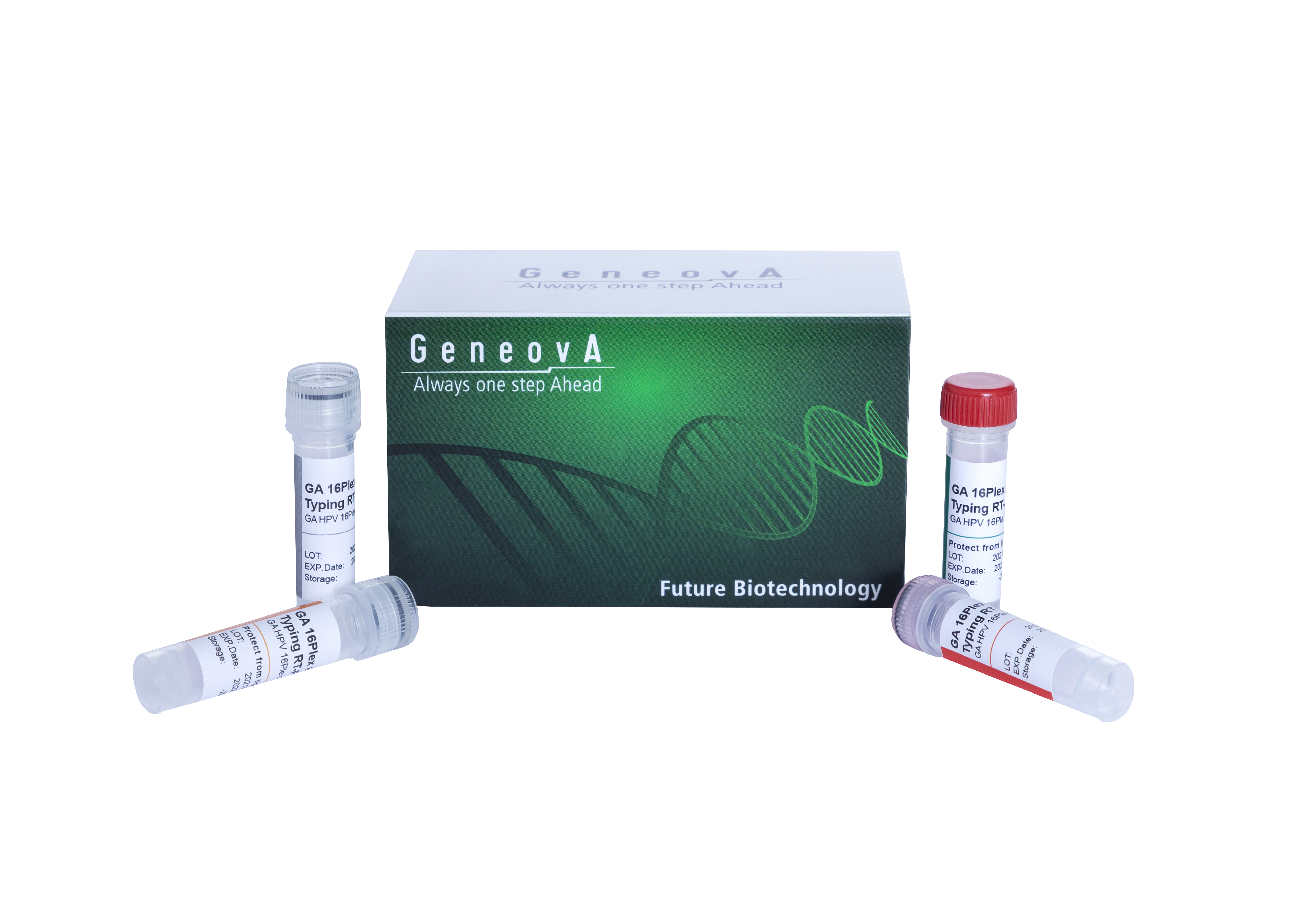 کیت شناسایی 32 تایپ پرخطر، کم خطر و احتمالا پرخطر ویروس پاپیلومای انسانی - 	GA 32 Plex HPV Typing RT-PCR kit - ژنوا - کیت - سلولی و مولکولی - توسعه بن دا فرآور